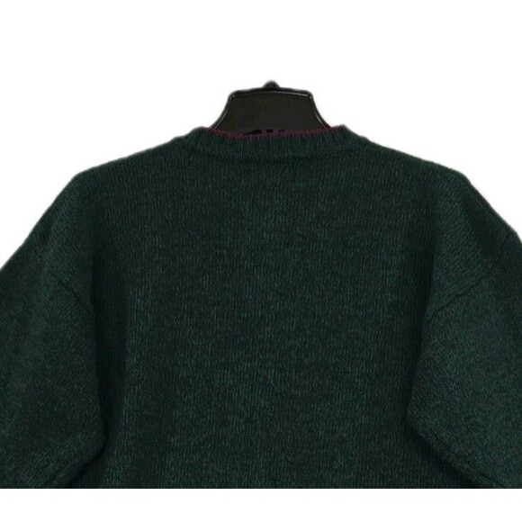 Woolrich Sweater Womens Large Wool Nylon Birds Eye Button Cardigan Knit Vintage - Picture 6 of 16